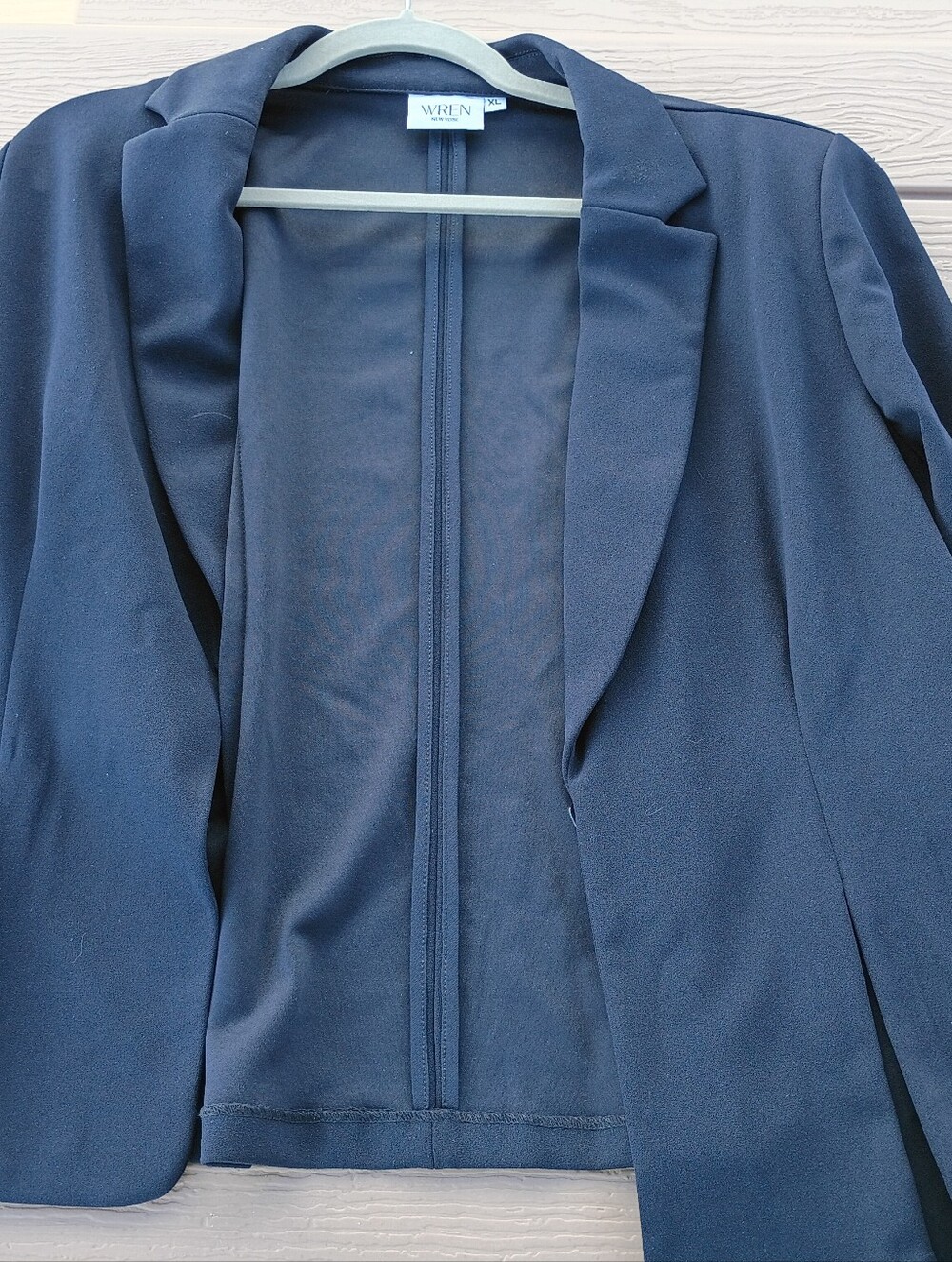 Wren Navy Open-Front Jacket